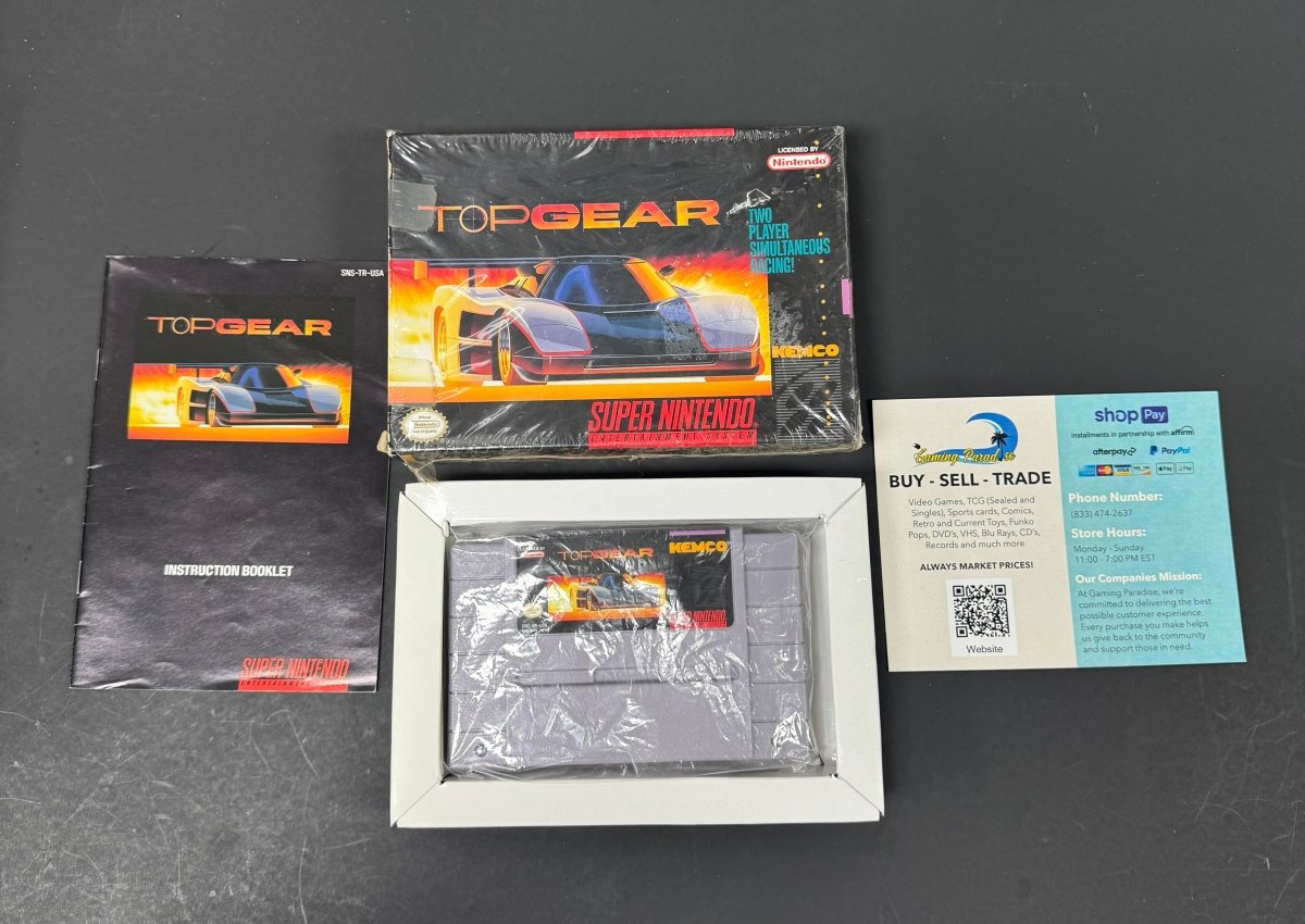 Top Gear Super Nintendo CL 01 – Gaming Paradise