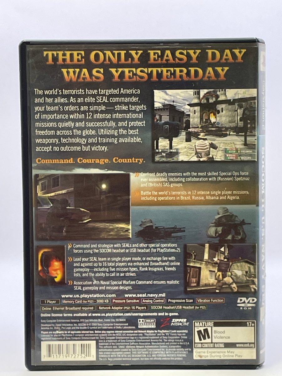 SOCOM II US Navy Seals CL06 (CIB) PlayStation 2