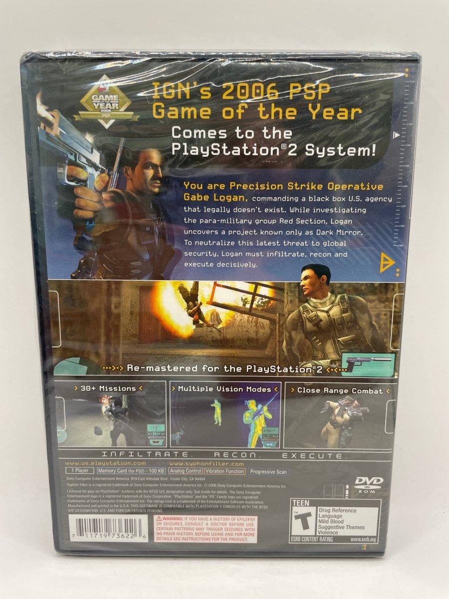 Syphon Filter Dark Mirror CL19 (NEW) PlayStation 2