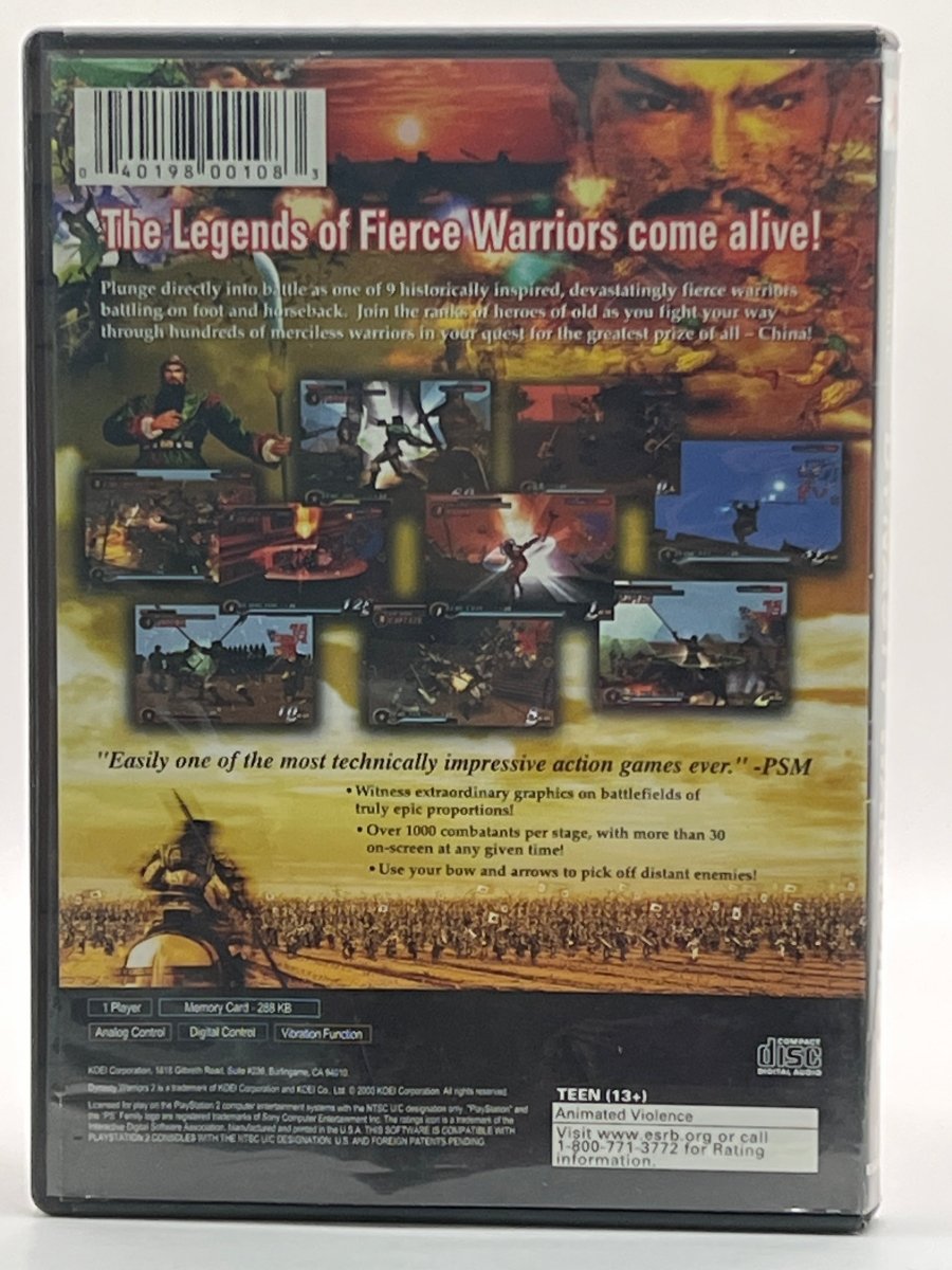 Dynasty Warriors 2 CL02 (CIB) PlayStation 2