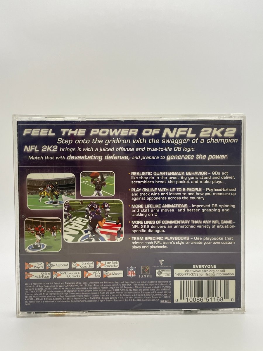NFL 2K2 CL01 (CIB) Sega Dreamcast
