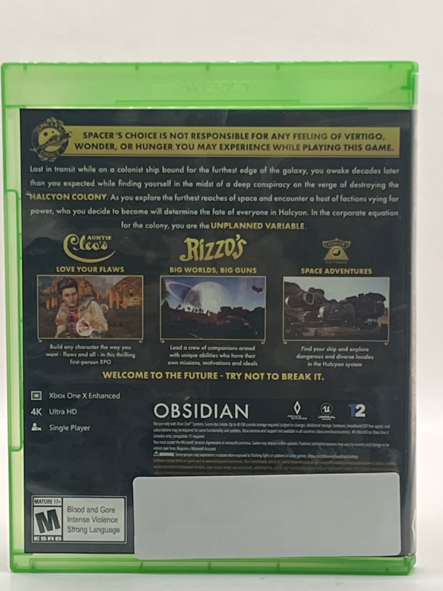 The Outer Worlds CL01 (CIB) PlayStation 4