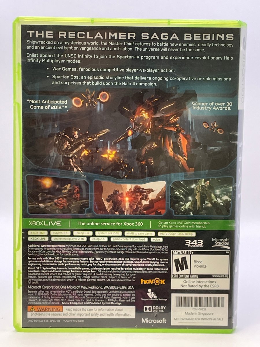 Halo 4 CL14 (CIB) Xbox 360