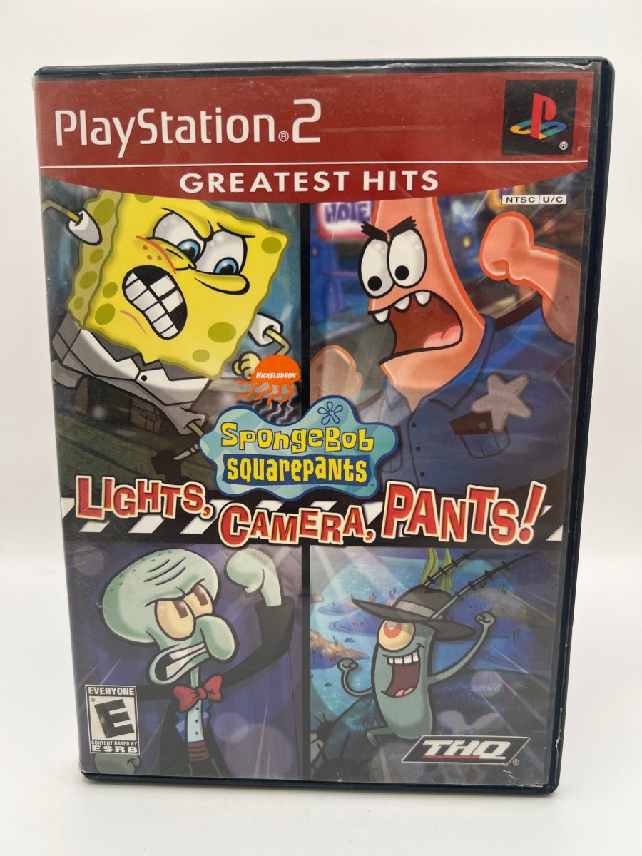 SpongeBob SquarePants Lights Camera Pants [Greatest Hits] CL01 (CIB) PlayStation 2