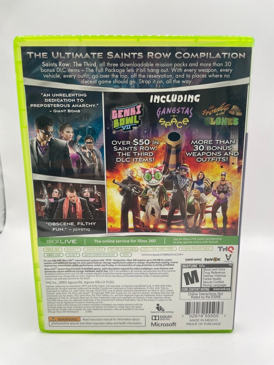 Saints Row: The Third: The Full Package CL01 (CIB) Xbox 360