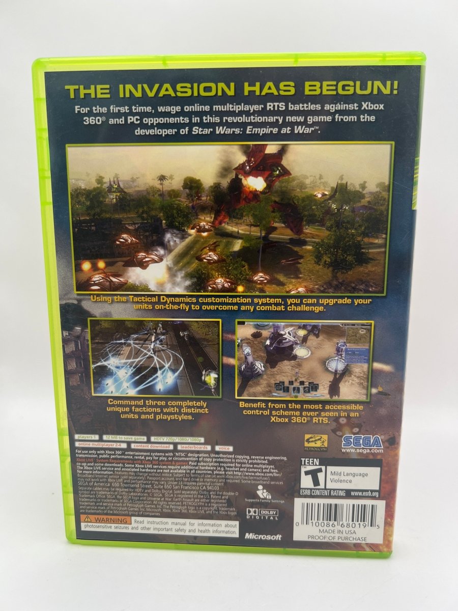 Universe at War Earth Assault CL01 (CIB) Xbox 360