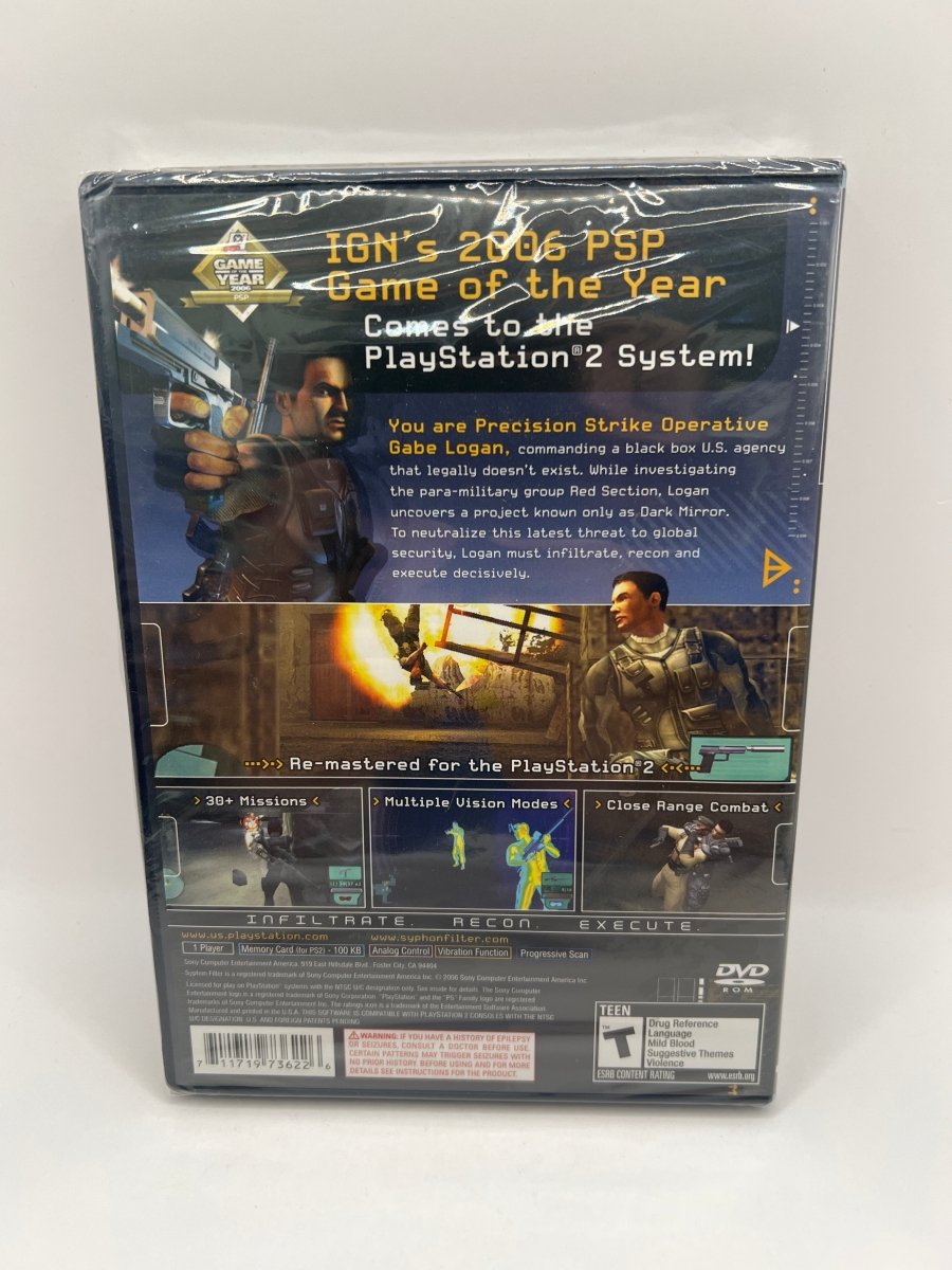 Syphon Filter Dark Mirror CL61 (NEW) PlayStation 2