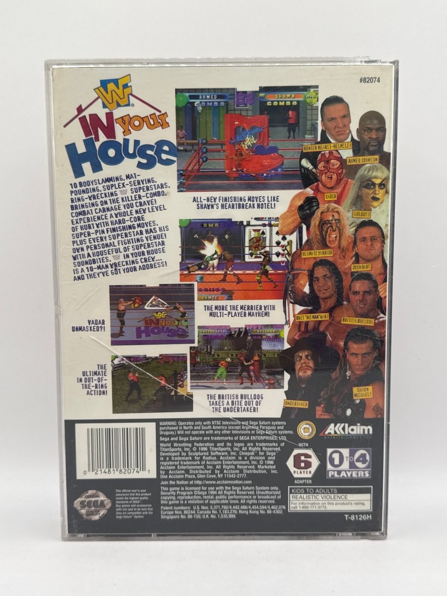 WWF In Your House CL01 (CIB) Sega Saturn