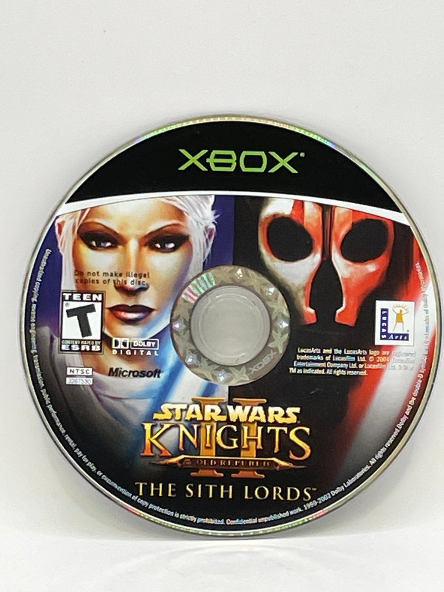 Star Wars Knights of the Old Republic II CL01 (Loose Disc) Original Xbox