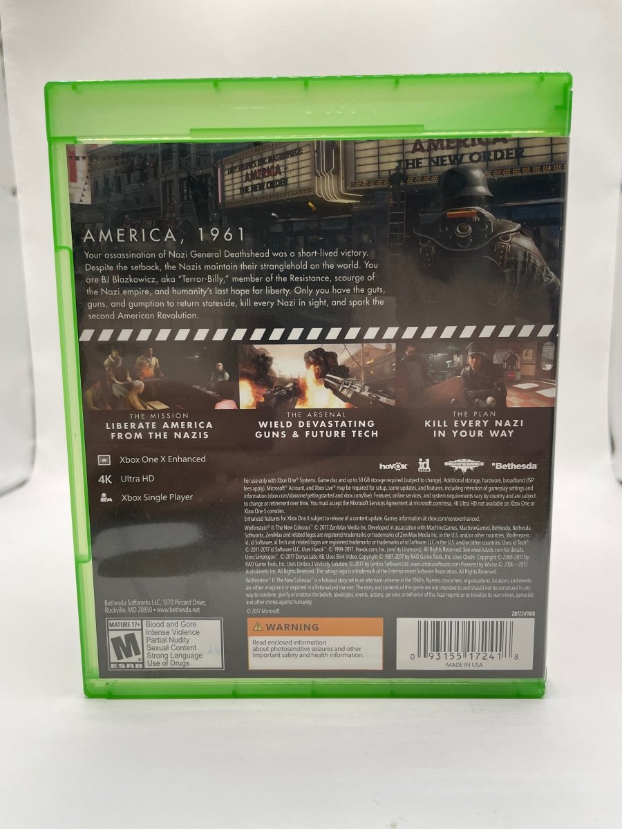 Wolfenstein II: The New Colossus CL01 (CIB) Xbox One