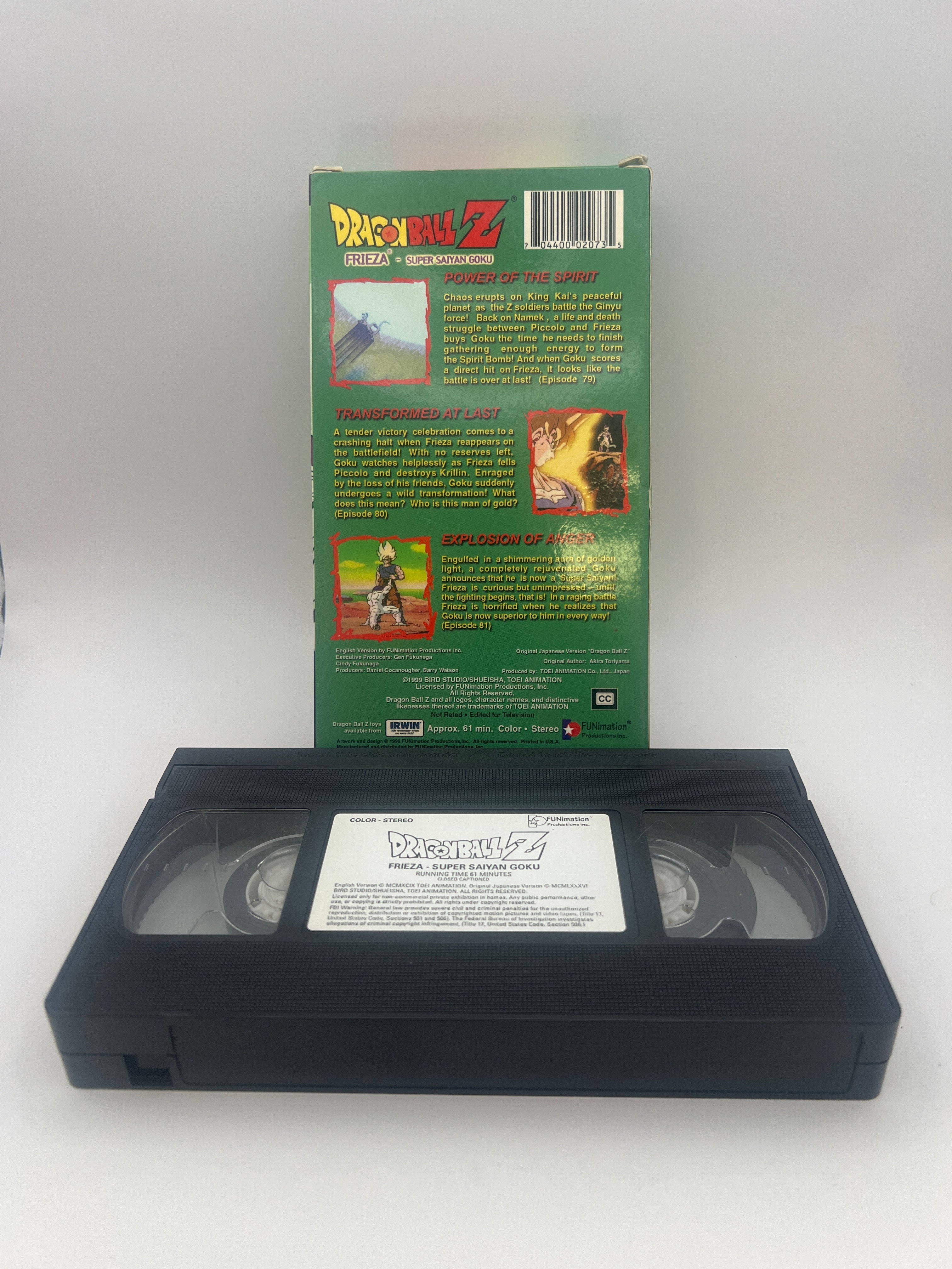Dragon Ball Z - Frieza - Super Saiyan Goku (1999) Used VHS