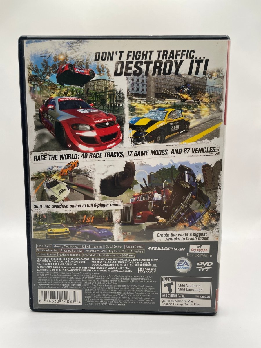 Burnout 3 Takedown [Greatest Hits] CL01 (CIB) PlayStation 2