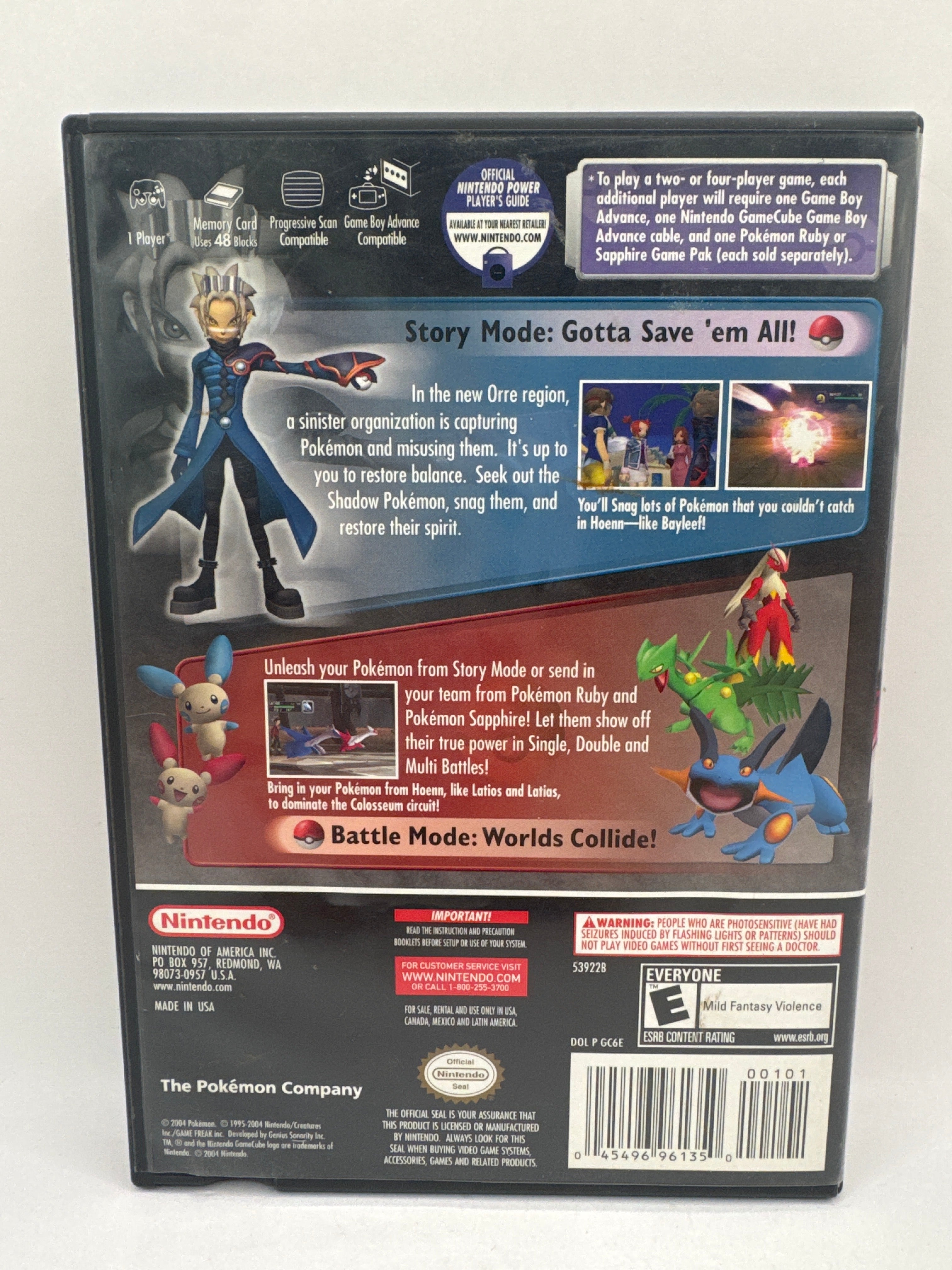 Pokemon Colosseum CL01 (CIB) Gamecube