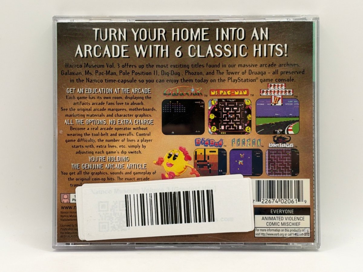Namco Museum Volume 3 [Greatest Hits] CL02 (CIB) Playstation One