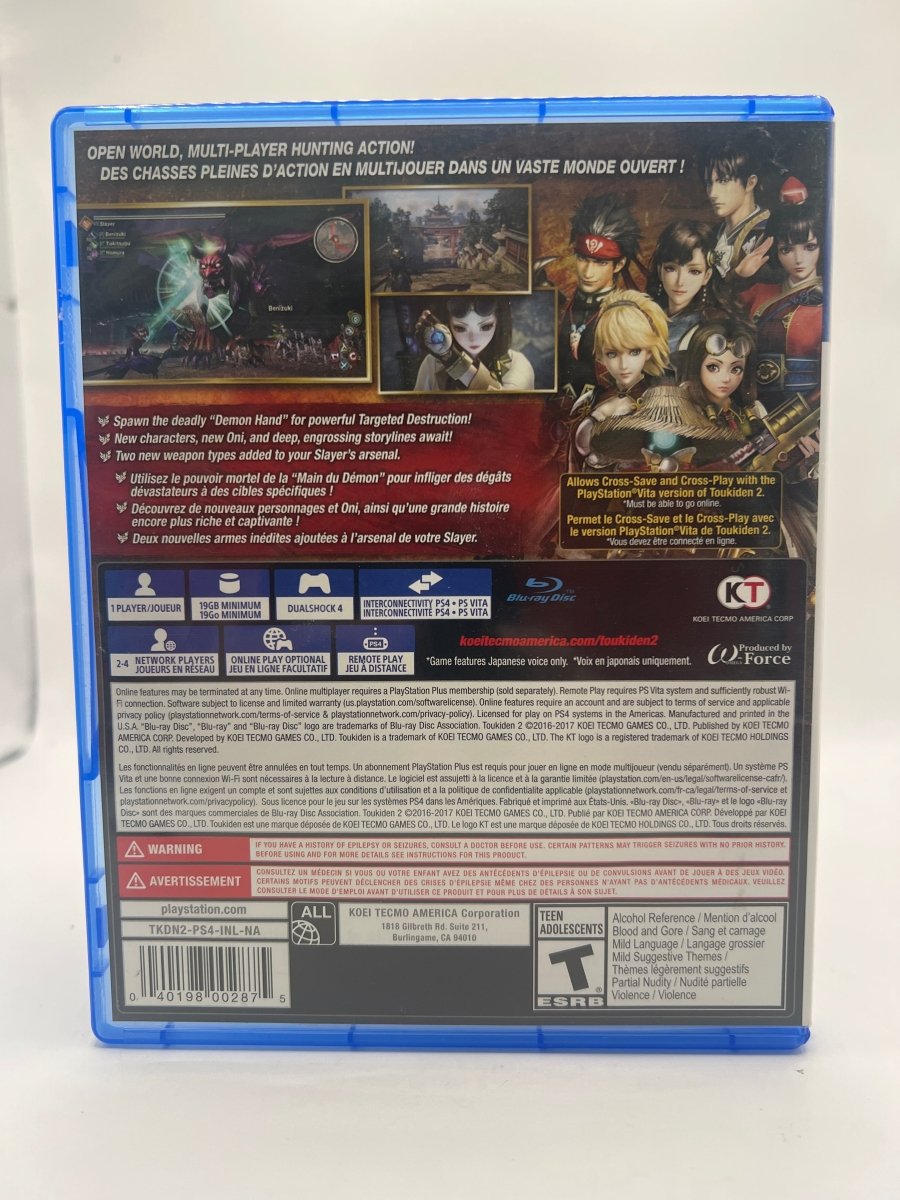 Toukiden 2 CL01 (CIB) PlayStation 4