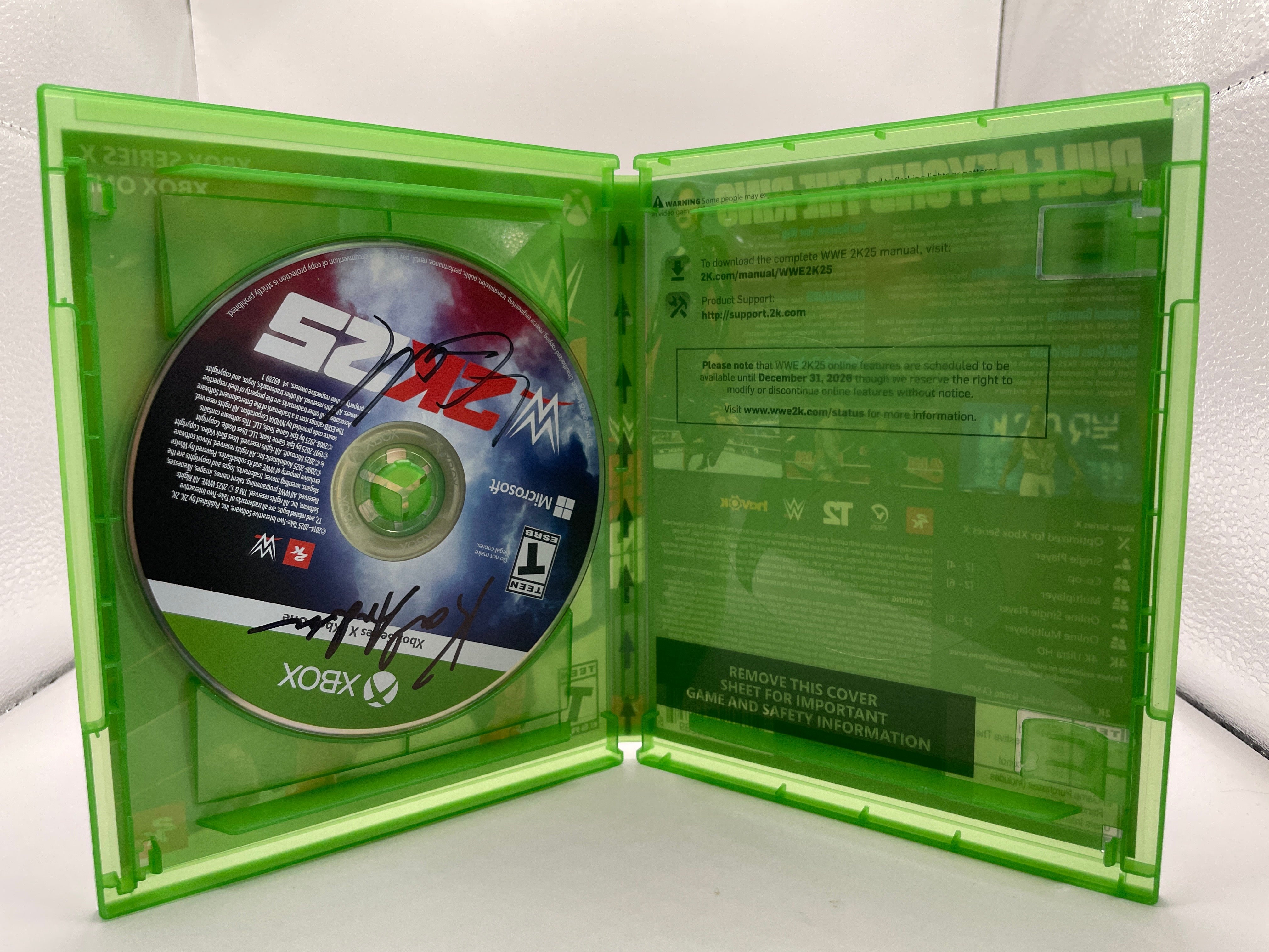 WWE 2K25 SIGNED ON DISC/LIMITED EDITION CARD DOC GALLOWS/KARL ANDERSON CL03 (CIB) Xbox Series X