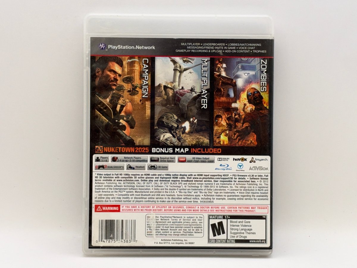 Call of Duty Black Ops II CL03 (CIB) Playstation 3