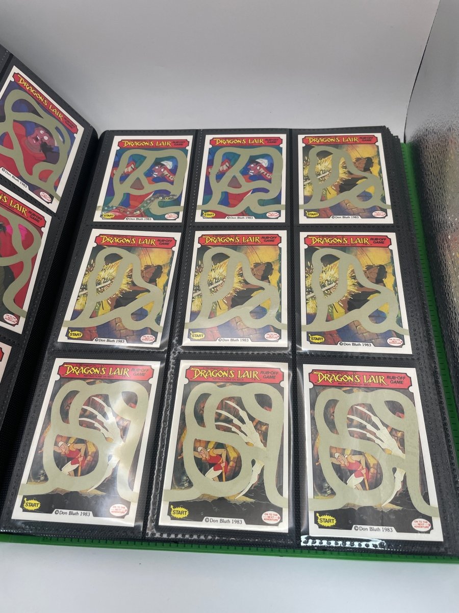 Fleer 1983 & 2024 Cardsmith Dragon's Lair Scratch Off Cards & Stickers Lot
