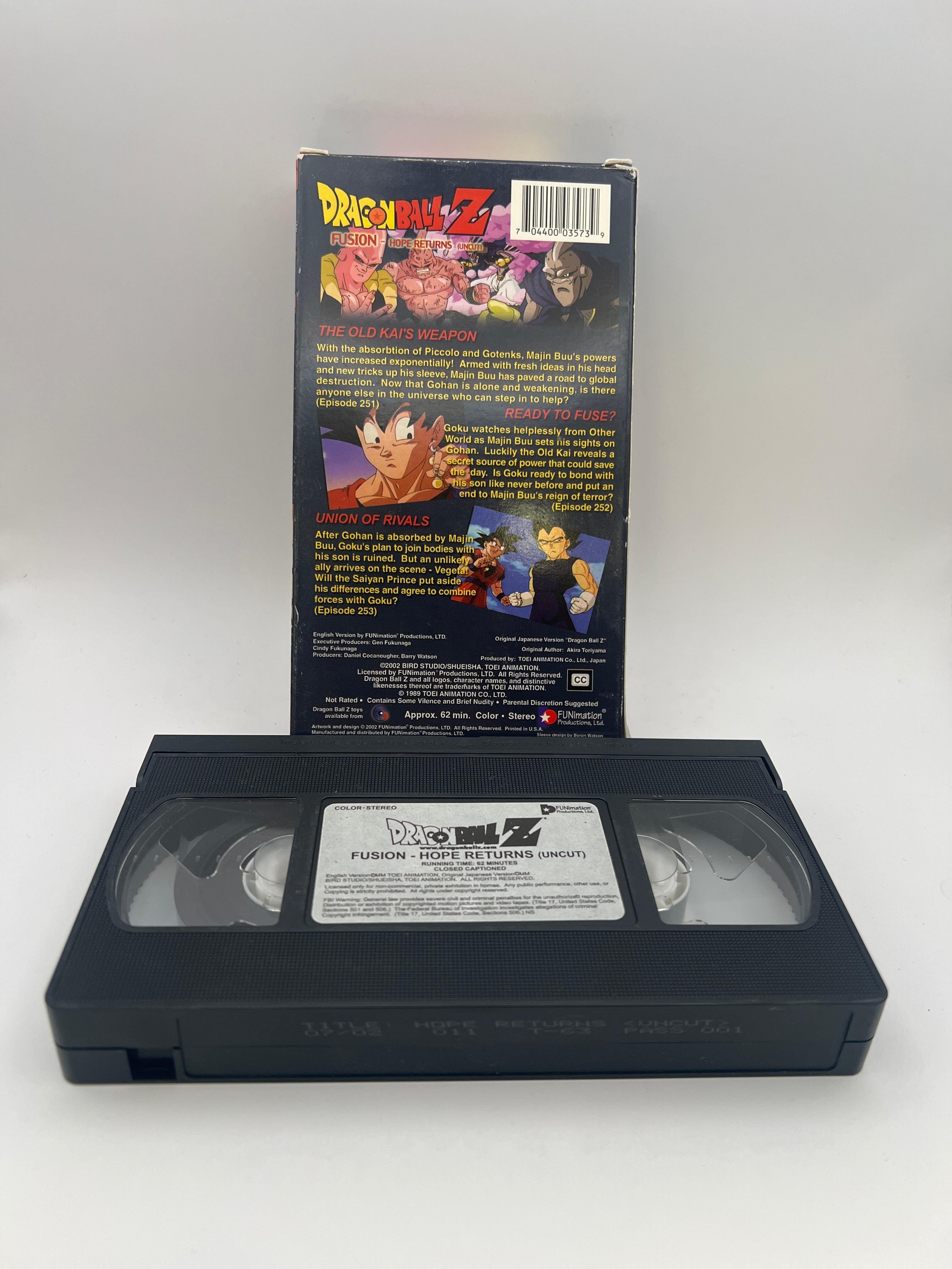 Dragon Ball Z - Hope Returns (Uncut) (2002) Used VHS