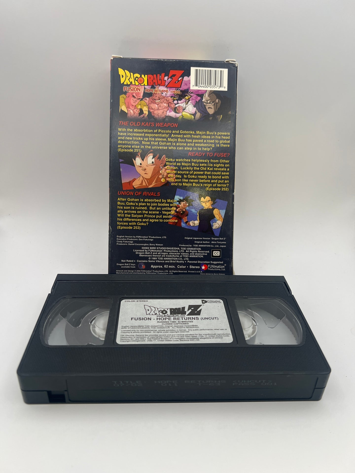 Dragon Ball Z - Hope Returns (Uncut) (2002) Used VHS