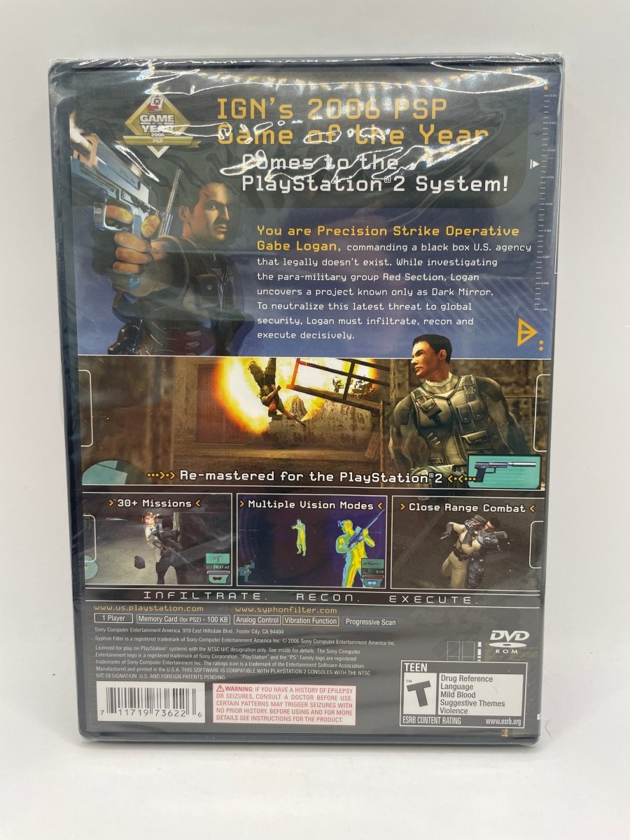 Syphon Filter Dark Mirror CL06 (NEW) PlayStation 2