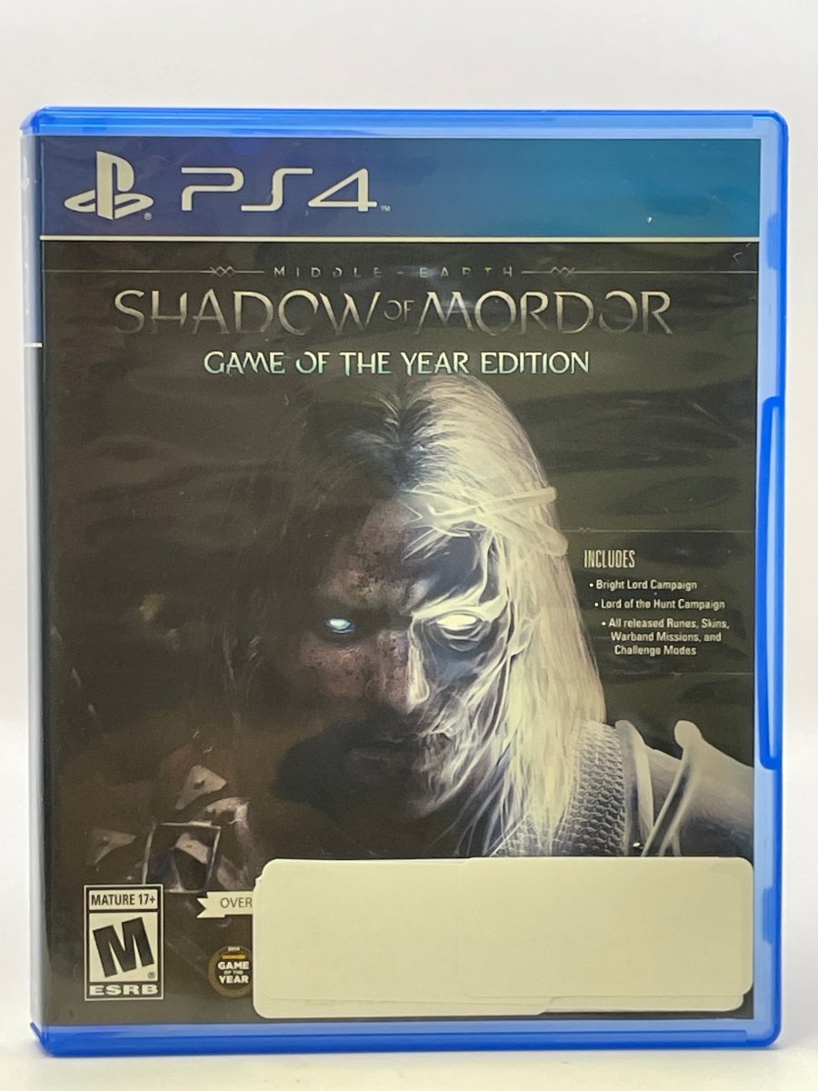 Middle Earth: Shadow of Mordor [Game of the Year] CL01 (CIB) PlayStation 4