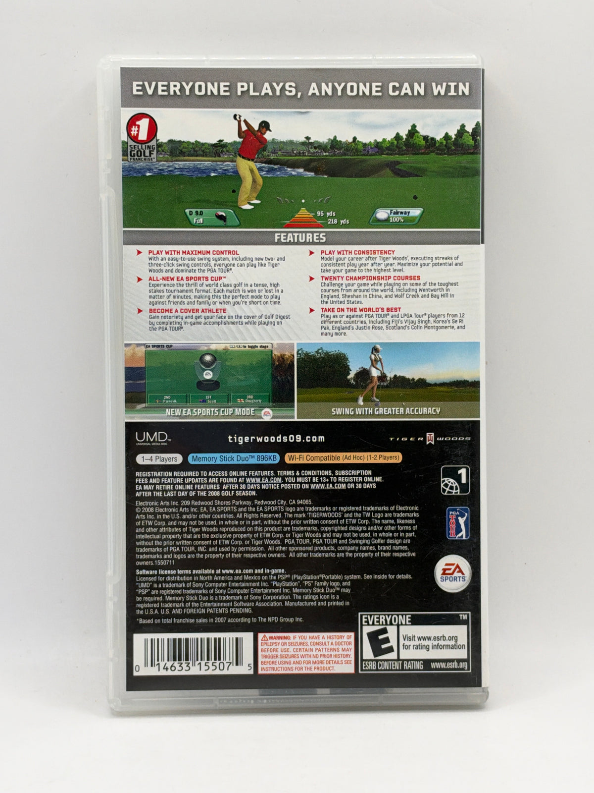 Tiger Woods 2009 CL01 (CIB) PSP
