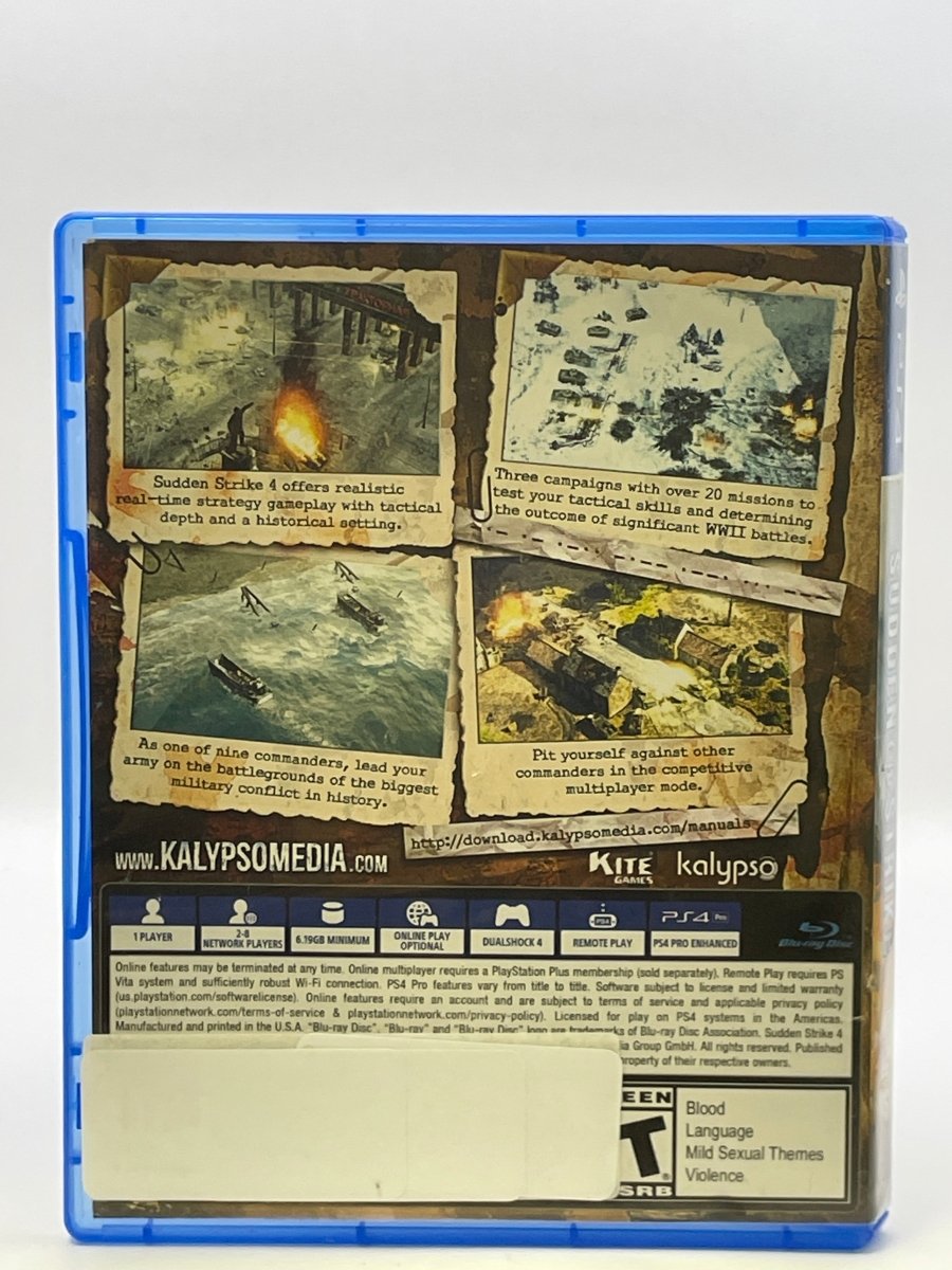 Sudden Strike 4 CL01 (CIB) PlayStation 4