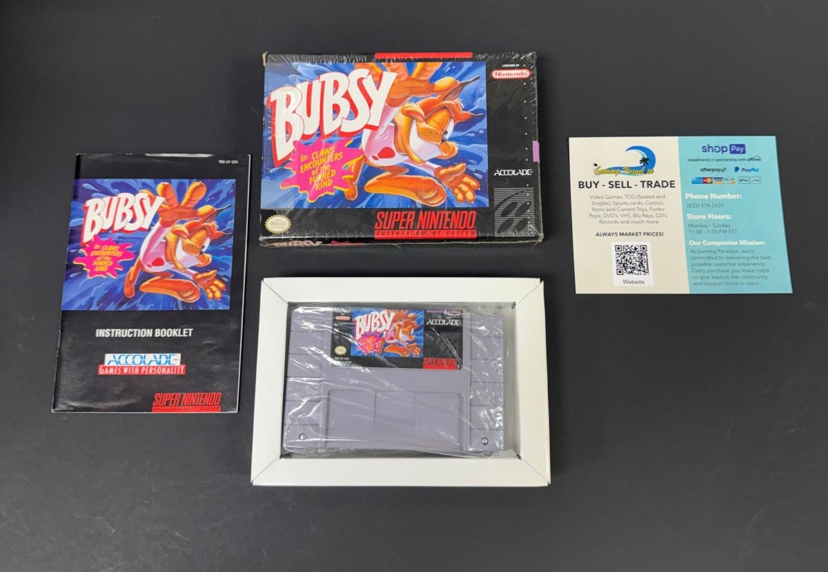 Bubsy Super Nintendo CL 01