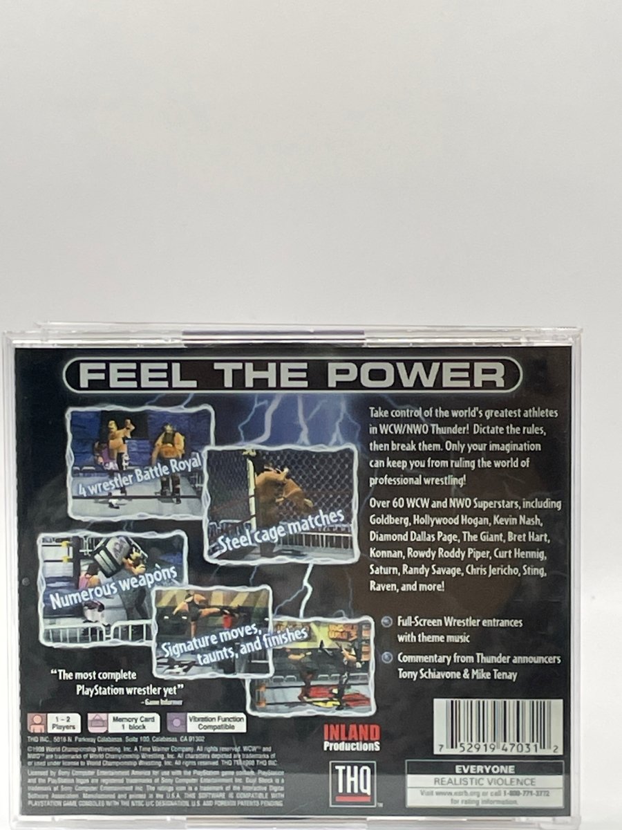 WCW nWo Thunder CL02 (CIB) Playstation One