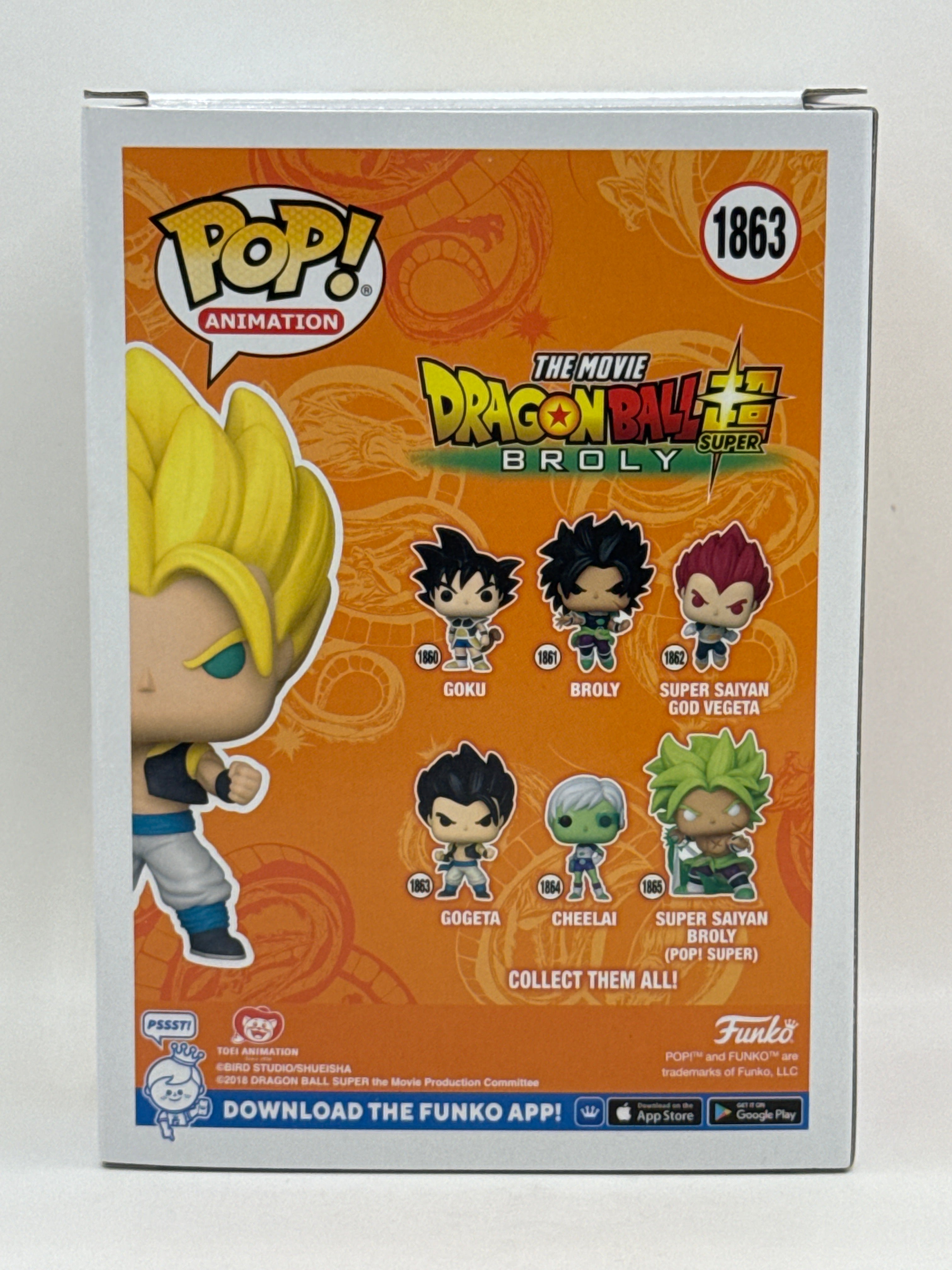 Dragon Ball Super Broly: Super Saiyan Gogeta Charting Kidan - Chase  #1863 Funko Pop