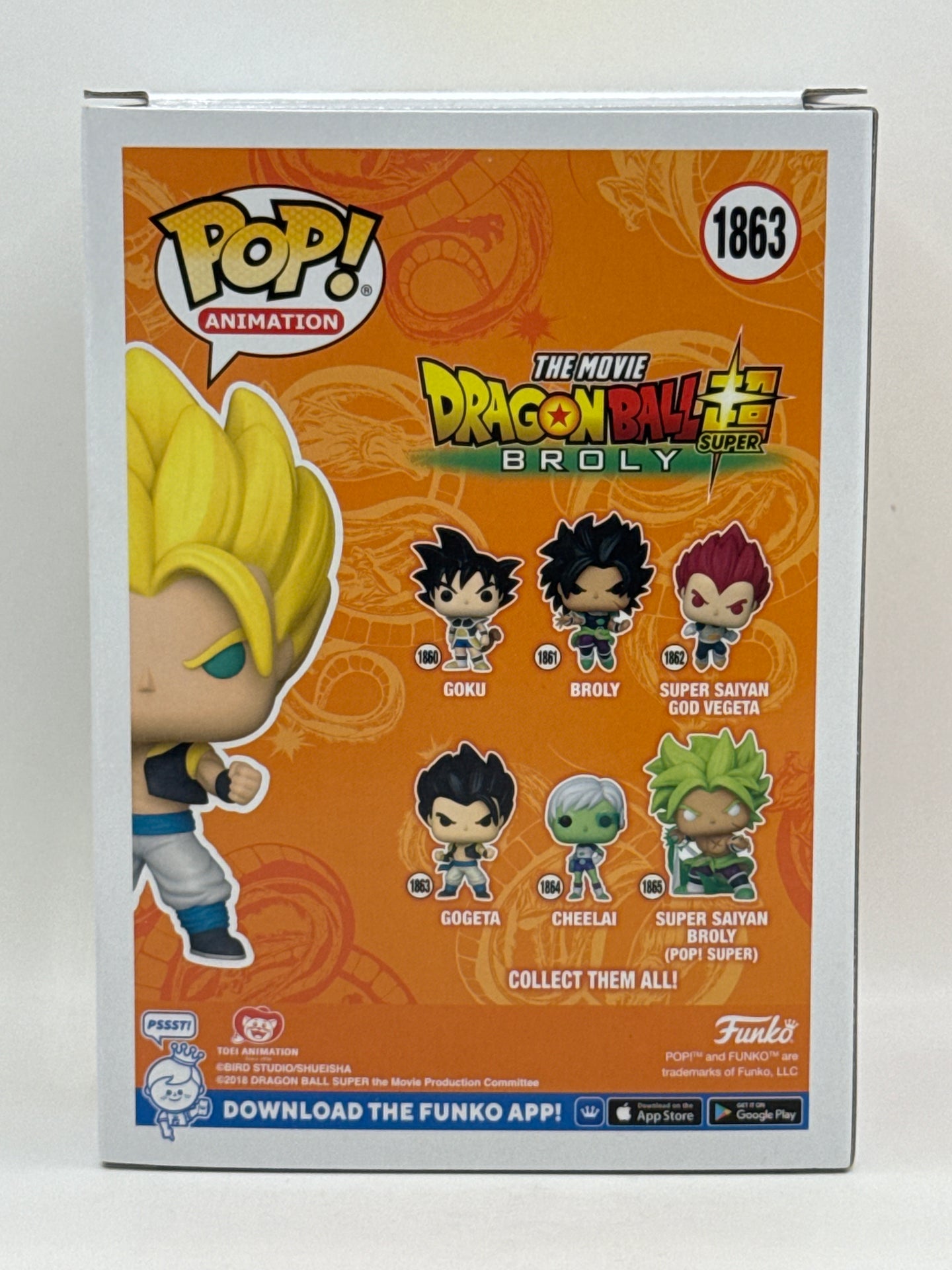 Dragon Ball Super Broly: Super Saiyan Gogeta Charting Kidan - Chase  #1863 Funko Pop