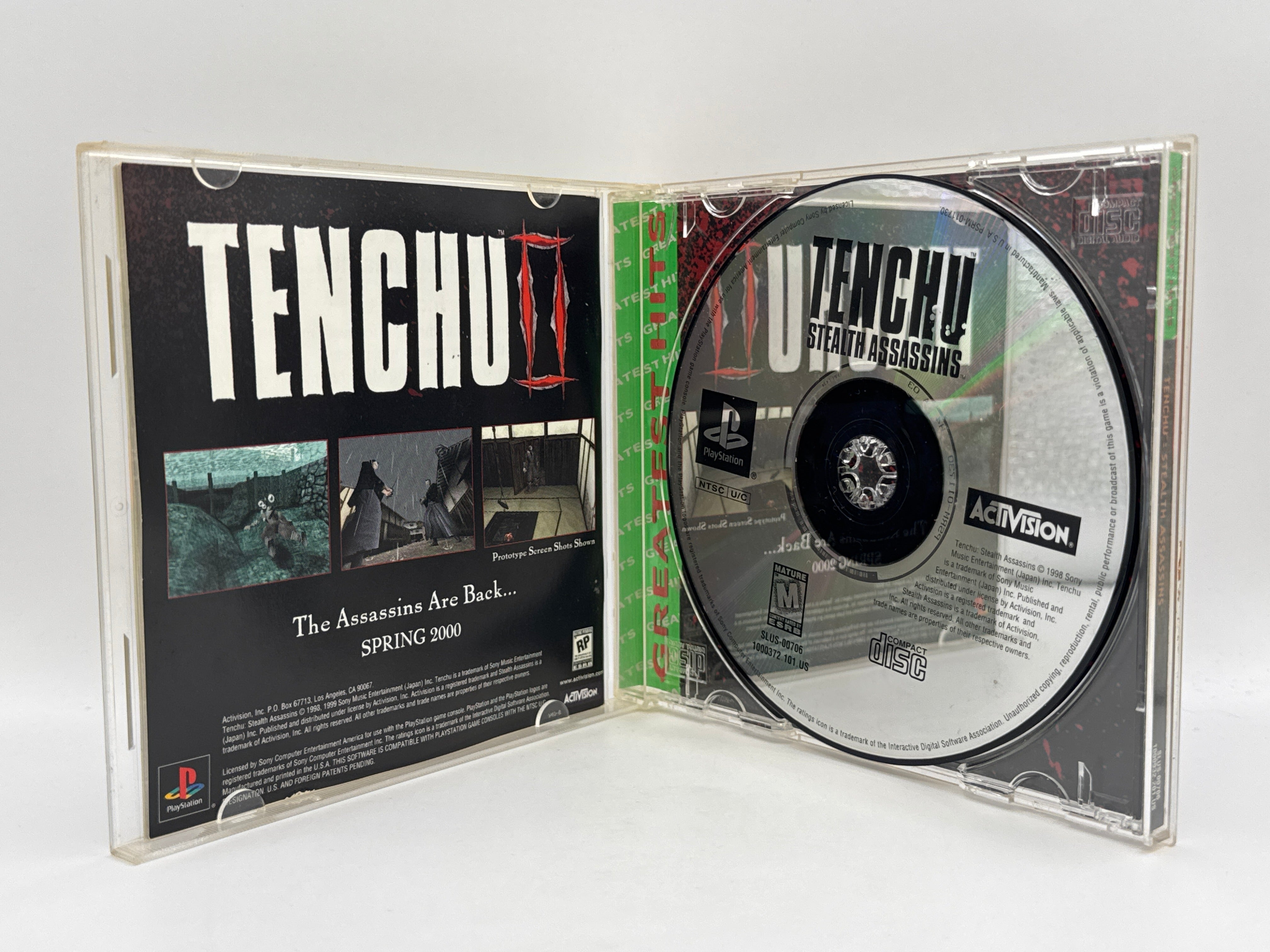Tenchu: Stealth Assassins Greatest Hits CL01 (CIB) PlayStation One