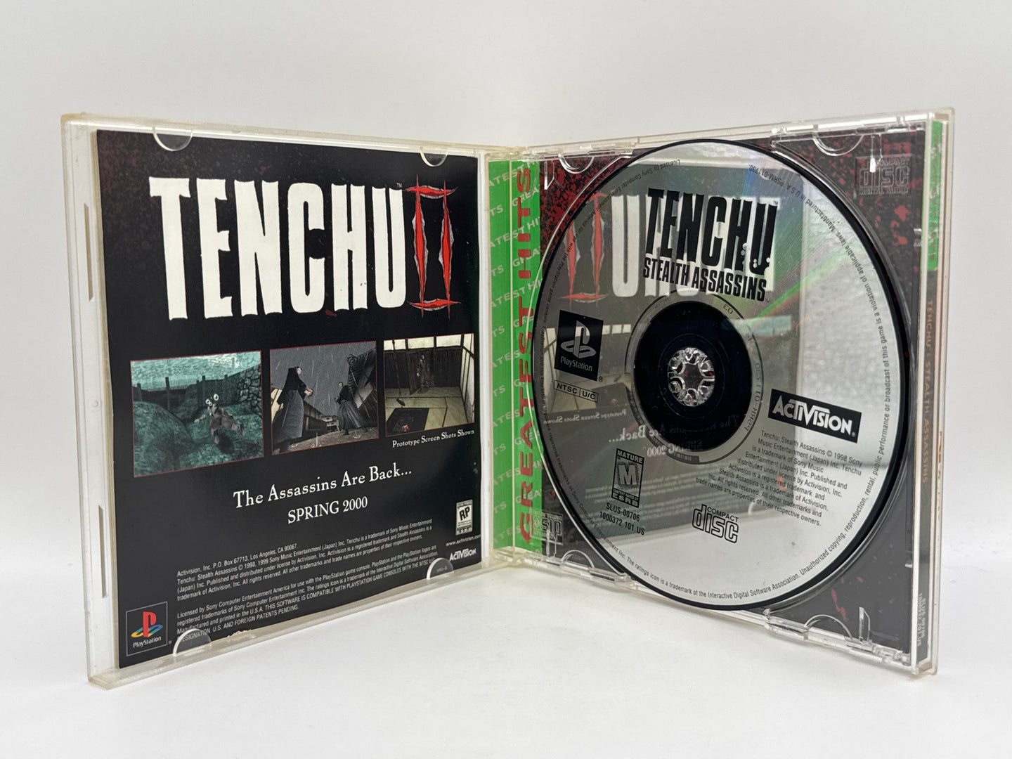 Tenchu: Stealth Assassins Greatest Hits CL01 (CIB) PlayStation One