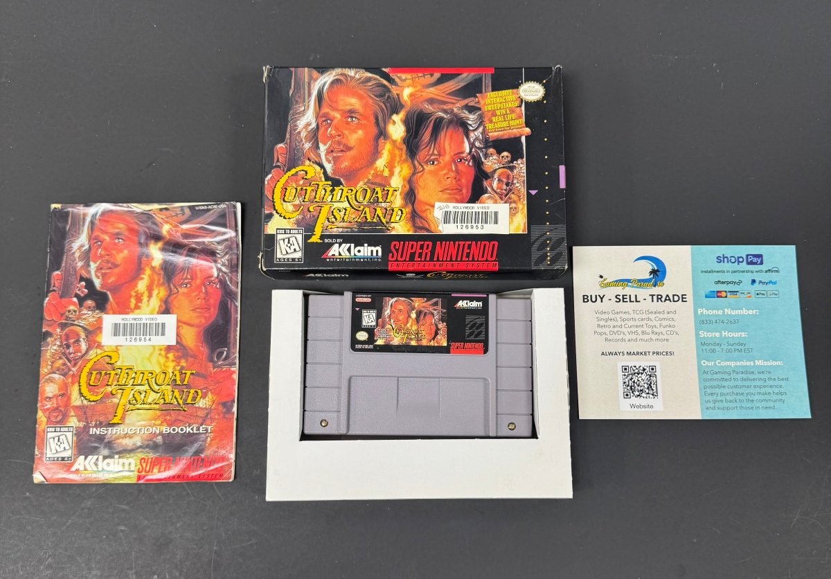 Cutthroat Island Super Nintendo CL 01