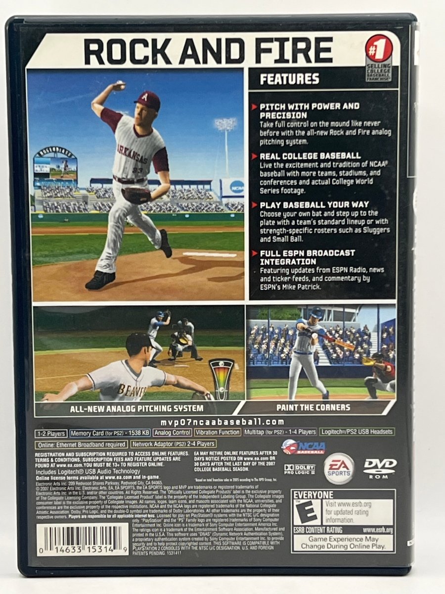 MVP NCAA Baseball 2007 CL01 (CIB) PlayStation 2