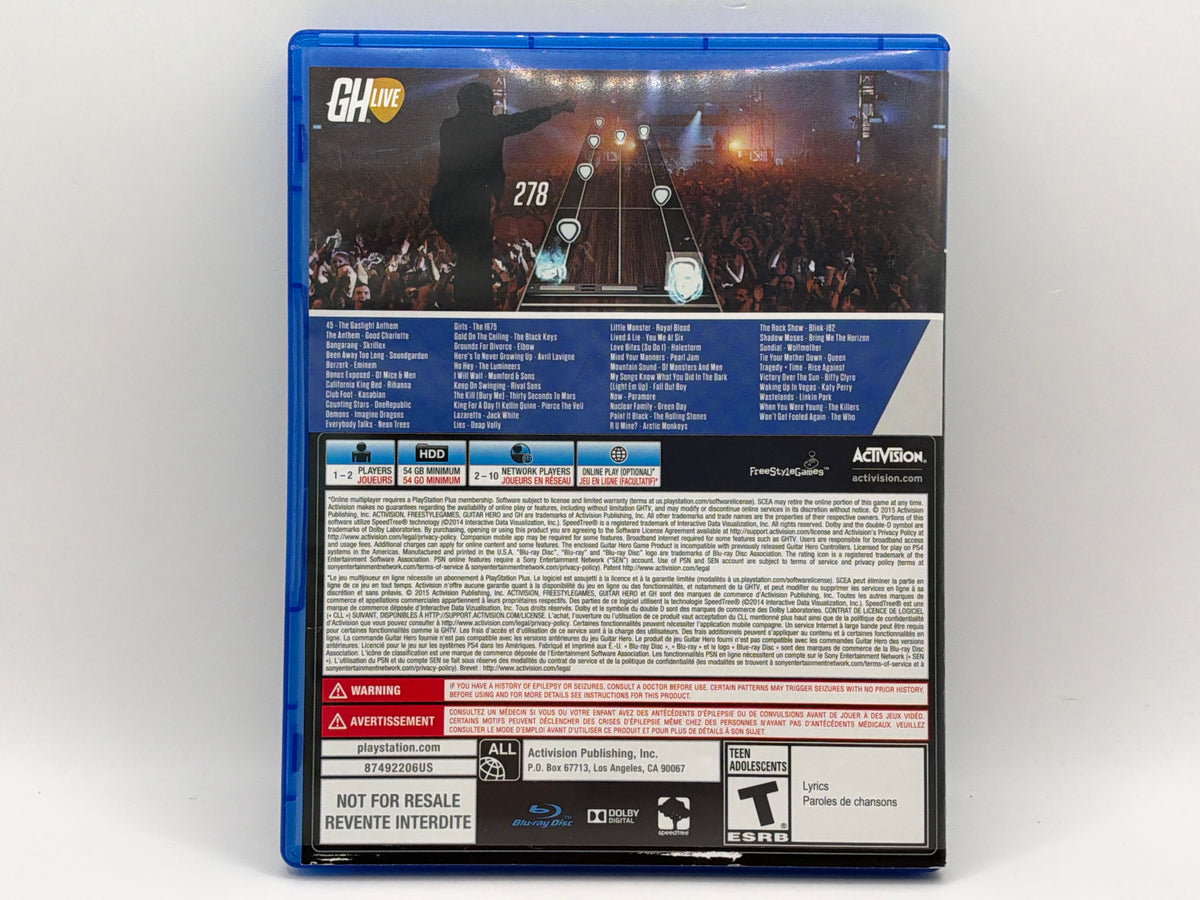 Guitar Hero Live CL04 (CIB) PlayStation 4