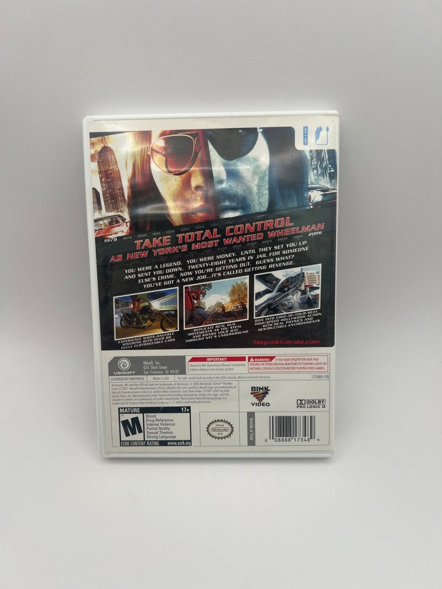 Driver: Parallel Lines CL01 (CIB) Nintendo Wii