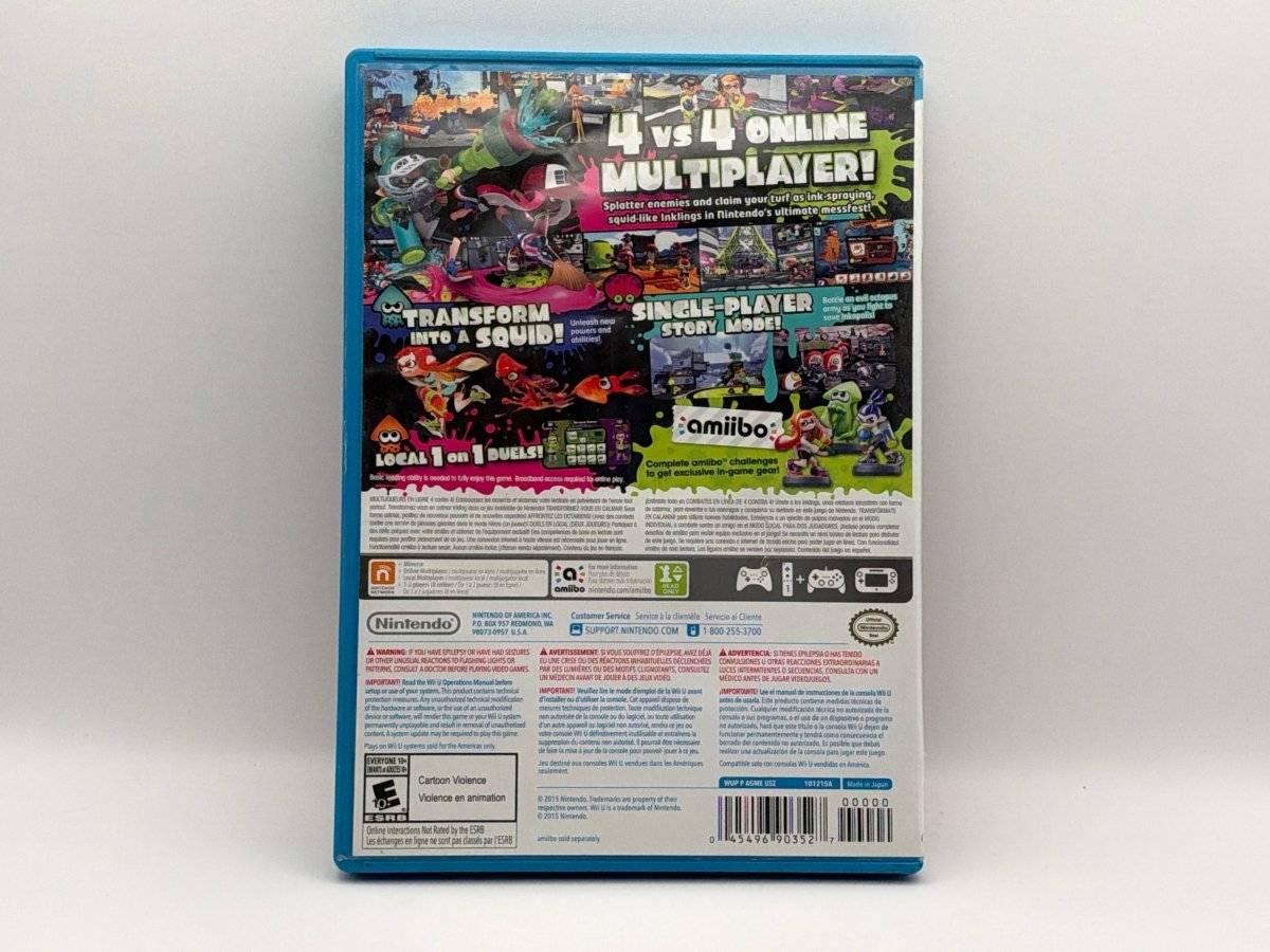 Splatoon CL01 (CIB) Nintendo Wii U