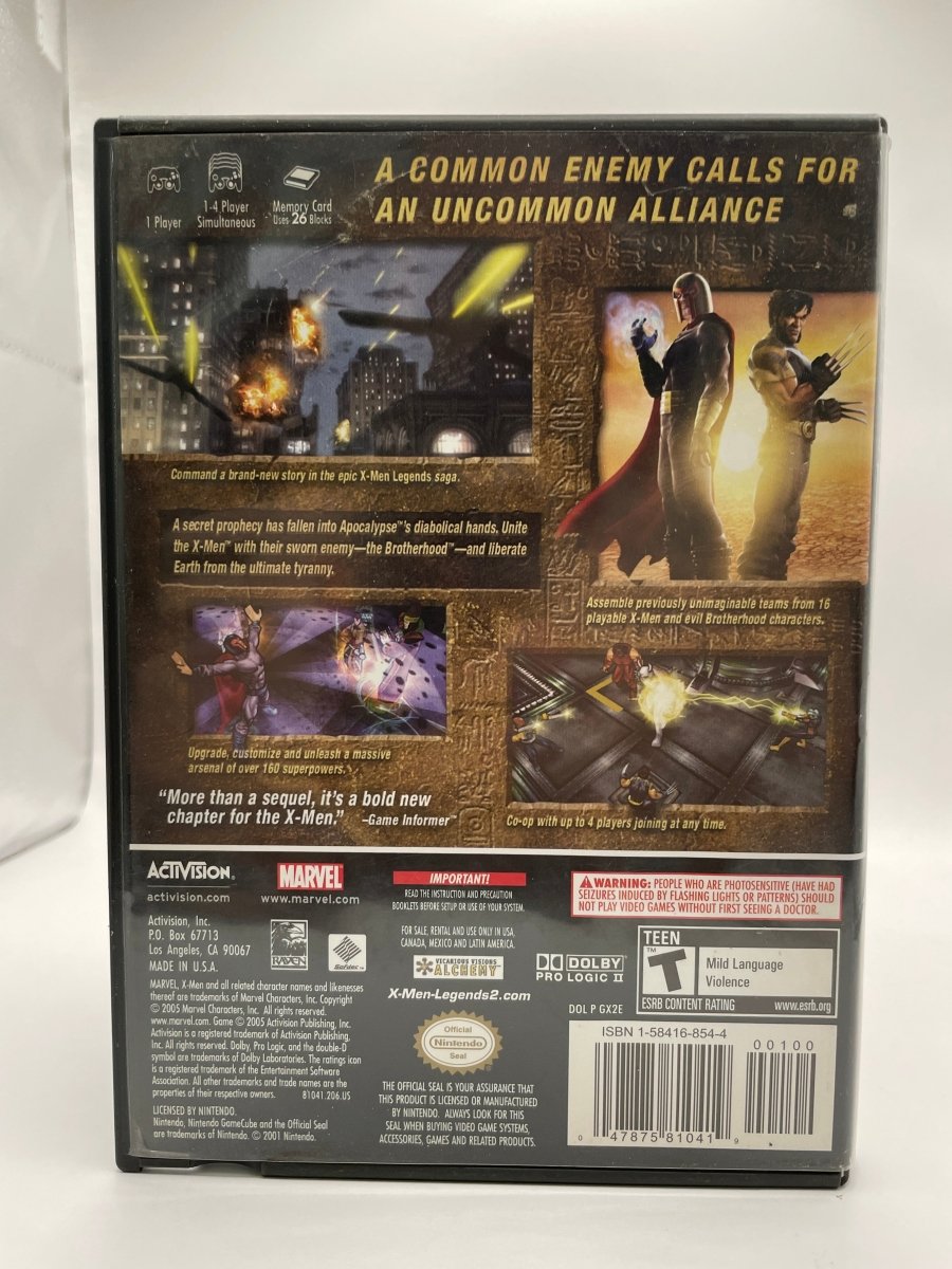 X-men Legends 2 CL01 (CIB) Gamecube
