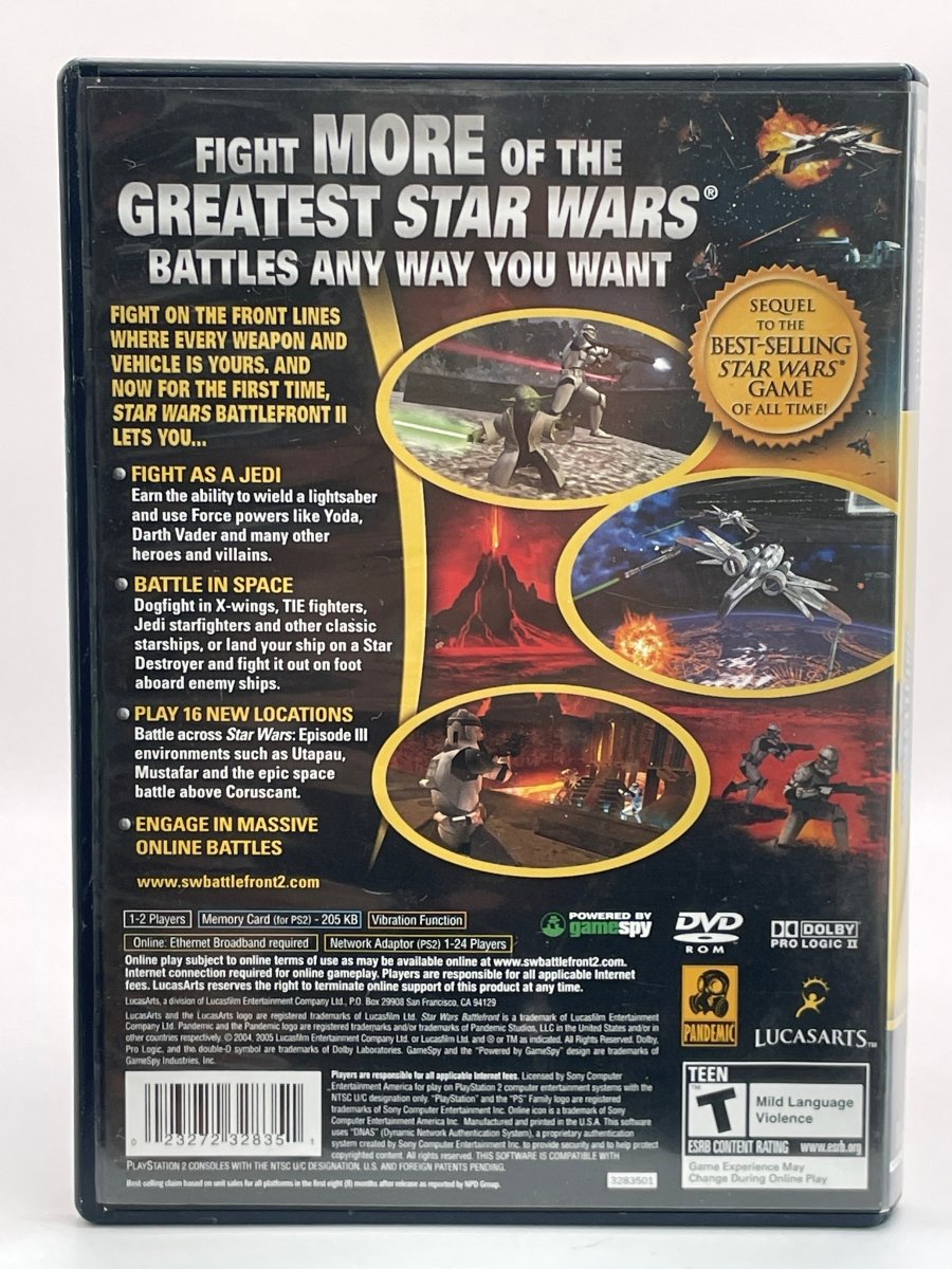 Star Wars Battlefront 2 CL01 (Missing Manual) PlayStation 2