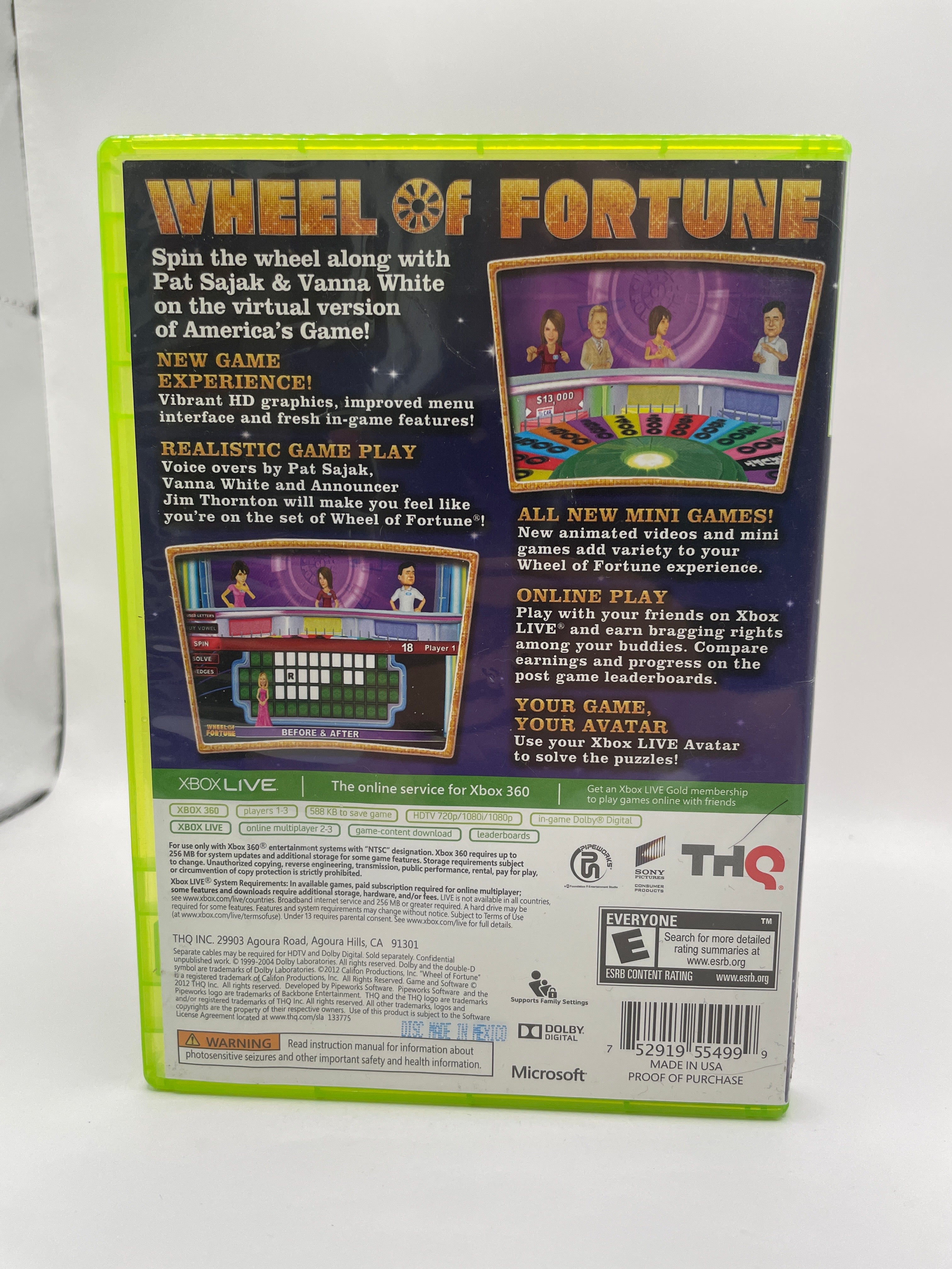 Wheel Of Fortune CL01 (CIB) Xbox 360