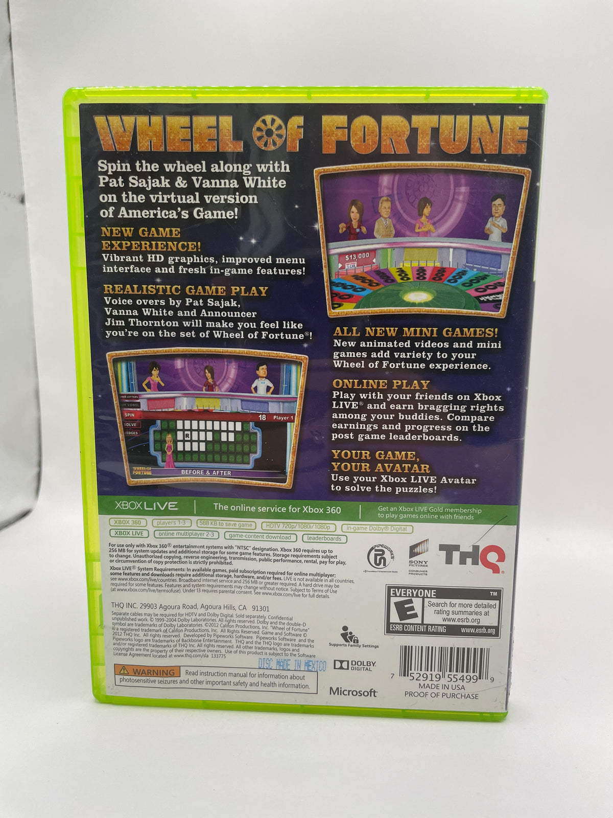 Wheel Of Fortune CL01 (CIB) Xbox 360
