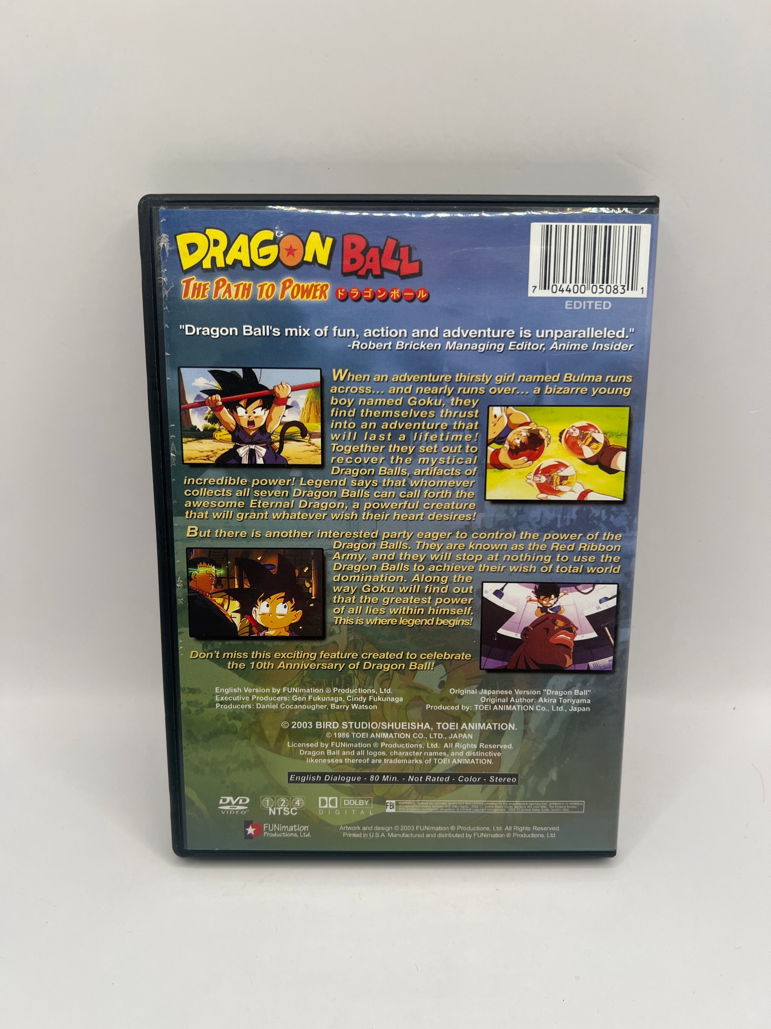 Dragon Ball The Path to Power (2003 EDITED) Used DVD