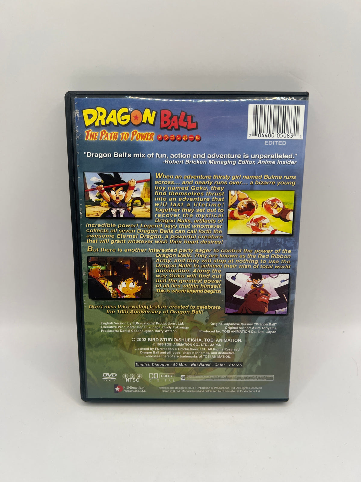 Dragon Ball The Path to Power (2003 EDITED) Used DVD