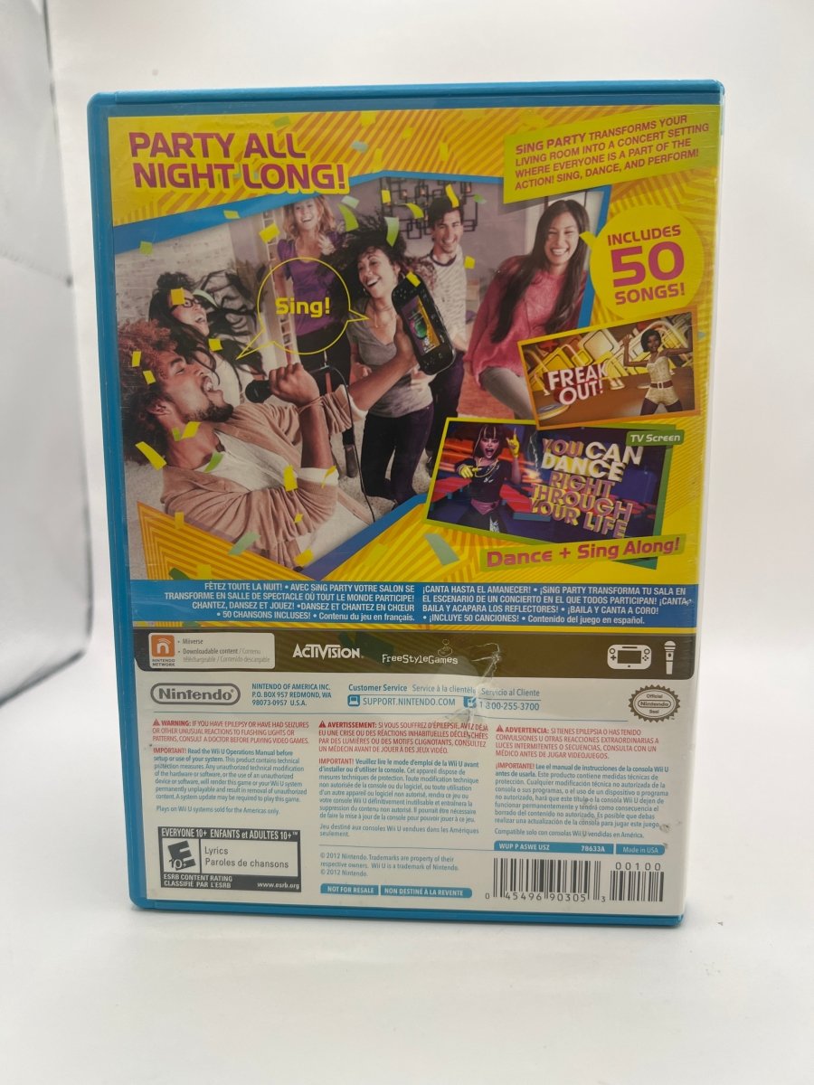 Sing Party CL01 (CIB) Nintendo Wii U