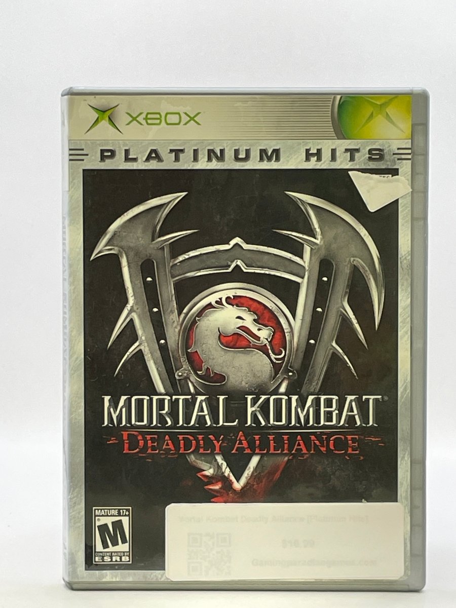 Mortal Kombat Deadly Alliance [Platinum Hits] CL01 (CIB) Original Xbox