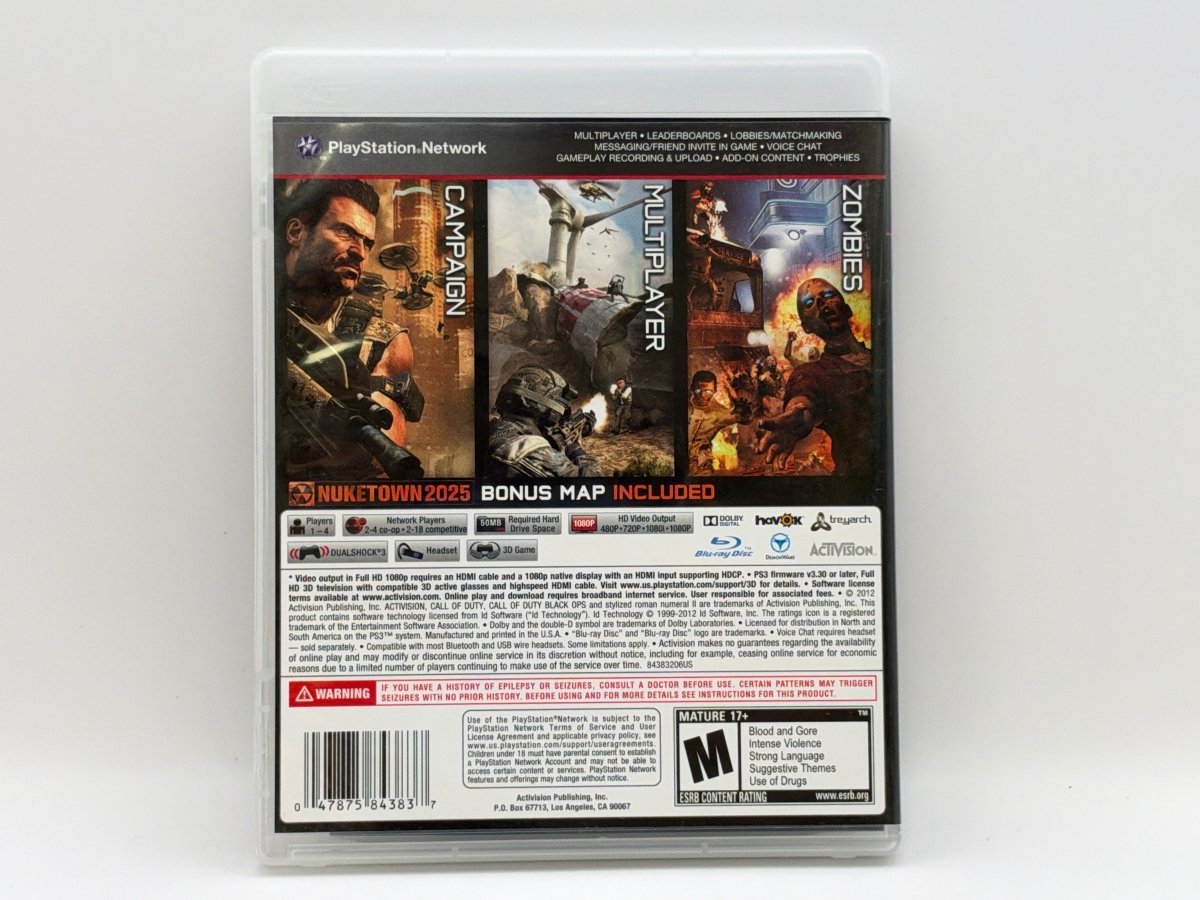 Call of Duty Black Ops II CL04 (CIB) Playstation 3