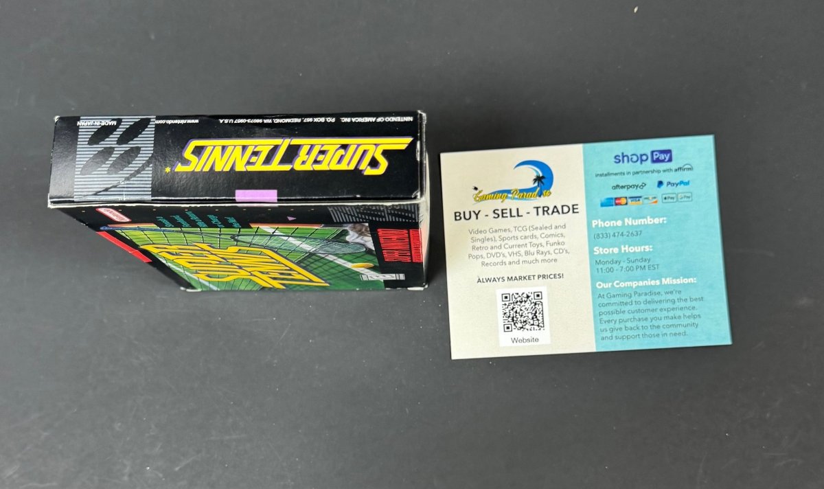 Super Tennis Super Nintendo CL 01