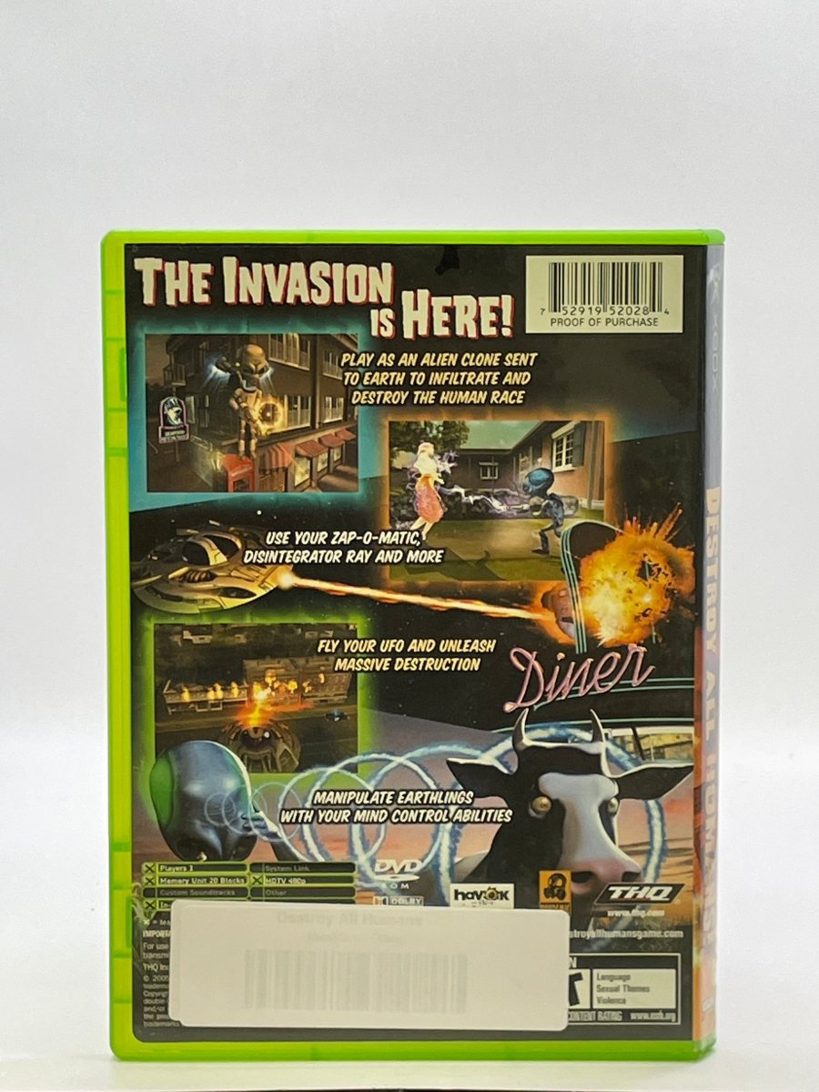 Destroy All Humans CL01 (Missing Manual) Original Xbox